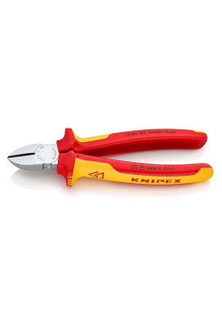 Бокорезы KNIPEX SB VDE, 180 мм, хром, 2-компонентные диэлектрические ручки KN-7006180SB