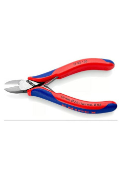 Бокорезы для электроники KNIPEX округлая головка, 130 мм, 2-комп ручки KN-7702130