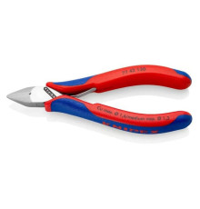 Бокорезы для электроники KNIPEX  острая головка, без фаски, 130 мм, 2-комп ручки KN-7742130 Бокорезы для электроники, острая головка, без фаски, 130 мм, 2-комп ручки