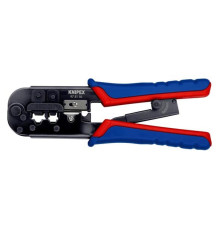 Пресс-клещи для штекеров KNIPEX RJ (Western), 2 гнезда, RJ 11/12, RJ 45, 190 мм, KN-975110SB