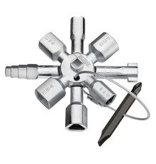 Ключ для электрошкафов с битой и переходником KNIPEX KN-001101