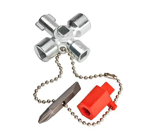 Ключ для электрошкафов с битой и переходником KNIPEX KN-001102