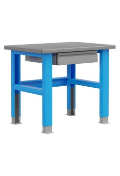 Промышленный металлический стол Верстакофф 1000 мм PLC (RAL5015 и RAL7037) 115001