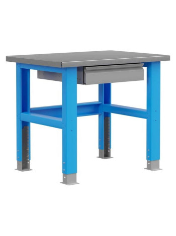 Промышленный металлический стол Верстакофф 1000 мм PLC (RAL5015 и RAL7037) 115001