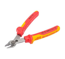 Прецизионные бокорезы KNIPEX Electronic Super Knips VDE, без фаски, L-125 мм, INOX KN-7806125