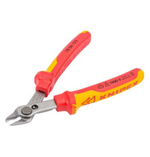 Прецизионные бокорезы KNIPEX Electronic Super Knips VDE, без фаски, L-125 мм, INOX KN-7806125