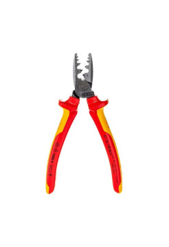 Пресс-клещи для обжима контактных гильз KNIPEX VDE, кол-во гнезд: 9, L-180 мм KN-9778180SB