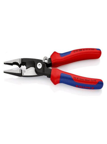 Электромонтажные клещи KNIPEX 6-в-1, зачистка: 0.75 - 1.5 + 2.5 мм, L-200 мм KN-1392200SB