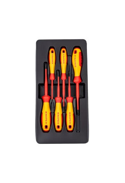 Набор отвёрток KNIPEX VDE, тонкие, 6 предметов, SL2.5/4, PlusMinus PH/S PZ/S 1/2 KN-002012V05