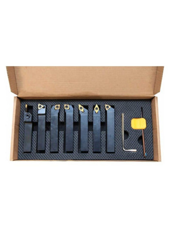 Набор резцов со сменными твердосплавными пластинами TiN (7 шт; 16 мм) MetalMaster 18337