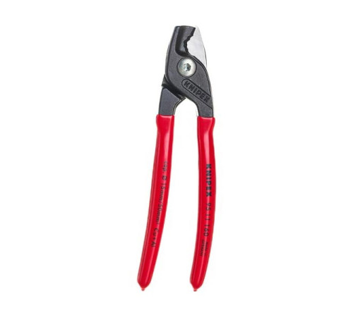 Кабелерез KNIPEX StepCut ступенчатый рез, кабель д. 15 мм, 50 кв.мм,  L-160 мм, обливные рукоятки KN-9511160