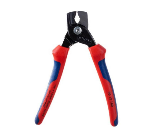 Кабелерез KNIPEX StepCut ступенчатый рез, кабель д. 15 мм, 50 кв.мм,  L-160 мм, двухкомпонентные рукоятки KN-9512160
