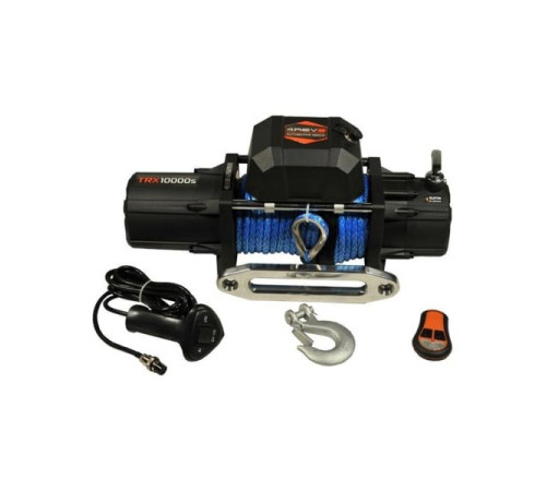 Автомобильная лебедка 4REVO 1000lbs0 12В, с синтетическим тросом 4R-W101B