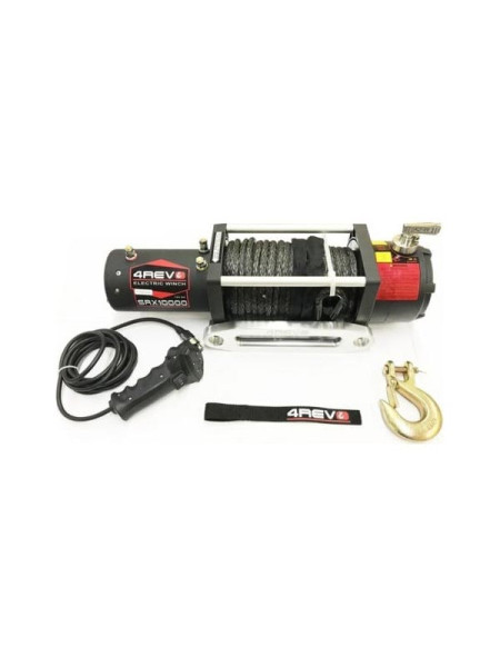 Автомобильная лебедка 4REVO SRX FS 1000 lbs 12В, синтетический трос 4R-W103B-12