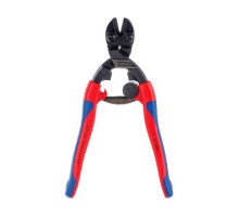 Болторез KNIPEX, CoBolt, компактный, с пружиной, голова 20 градусов, 200 мм, черный, 2К ручки, KN-7122200SB