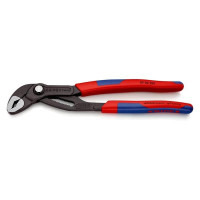 Переставные клещи KNIPEX Cobra, 50 мм (2"), 250 мм, серые, 2К ручки, KN-8702250SB