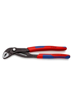 Переставные клещи KNIPEX Cobra, 50 мм (2"), 250 мм, серые, 2К ручки, KN-8702250SB