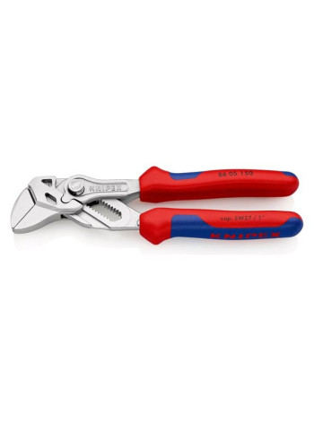 Переставные клещи-ключ KNIPEX 150 мм, 27 мм (1"), хром, 2К ручки, KN-8605150SB