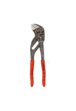 Переставные клещи-ключ KNIPEX 180 мм, 40 мм (1 1/2"), серые, 1К ручки, KN-8601180SB