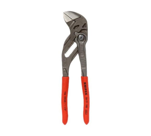 Переставные клещи-ключ KNIPEX 180 мм, 40 мм (1 1/2"), серые, 1К ручки, KN-8601180SB