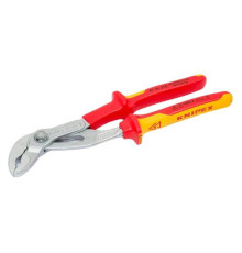 Переставные клещи KNIPEX Cobra, VDE, 50 мм (2"), 250 мм, хром, 2К ручки, KN-8726250SB