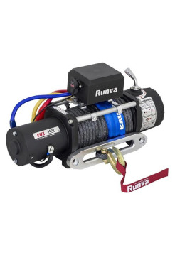 Электрическая лебёдка RUNVA 24V 9500 lbs 4350 кг синтетический трос EWX9500SR EWX9500SSR24V