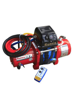 Автомобильная электрическая лебёдка RUNVA 12V 9500 lbs 4350 кг короткий барабан 9.5XSR