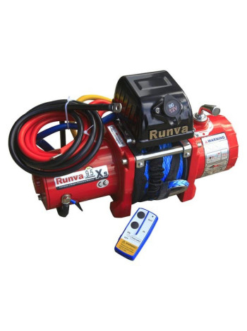 Автомобильная электрическая лебёдка RUNVA 12V 9500 lbs 4350 кг короткий барабан 9.5XSR