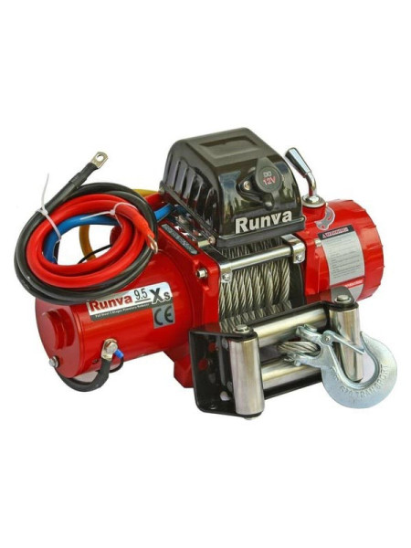 Автомобильная электрическая лебёдка RUNVA 12V 9500 lbs 4350 кг короткий барабан 9.5XS
