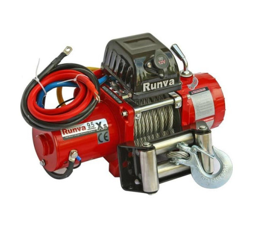 Автомобильная электрическая лебёдка RUNVA 12V 9500 lbs 4350 кг короткий барабан 9.5XS