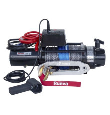 Электрическая лебёдка RUNVA 24V 12500 lbs 5670 кг влагозащищенная синтетический трос EWB12500SSR24V