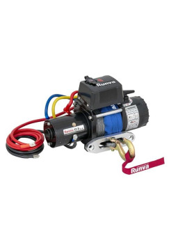 Электрическая лебёдка RUNVA 12V 12500 lbs 5670 кг короткий барабан синтетический трос 12.5XSSR