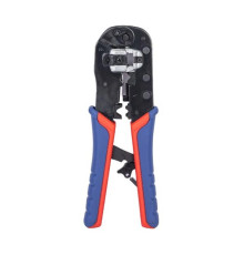 Пресс-клещи для штекеров RJ 45 KNIPEX 3-в-1, кол-во гнёзд: 1, 8-пин 8P8C, резка и зачистка кабеля, 190 мм KN-975113