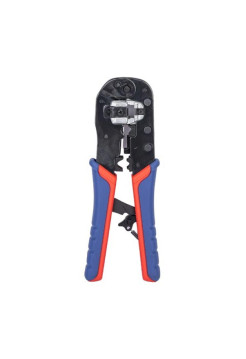 Пресс-клещи для штекеров RJ 45 KNIPEX 3-в-1, кол-во гнёзд: 1, 8-пин 8P8C, резка и зачистка кабеля, 190 мм KN-975113