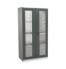 Инструментальный шкаф с окнами ДиКом ВЛ-052 3 ящика, 3 полки 12.0335-103