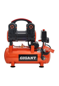 Безмасляный малошумный компрессор (8 л; 8 бар; 160 л/мин) Gigant GSWK-8/750