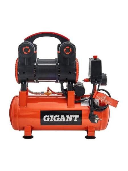 Безмасляный малошумный компрессор (8 л; 8 бар; 160 л/мин) Gigant GSWK-8/750