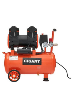 Безмасляный малошумный компрессор Gigant (25 л; 8 бар; 225 л/мин) GSWK-25/1400