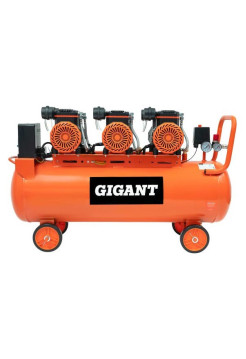 Безмасляный малошумный компрессор (120 л; 8 бар; 460 л/мин) Gigant GSWK-120/4200
