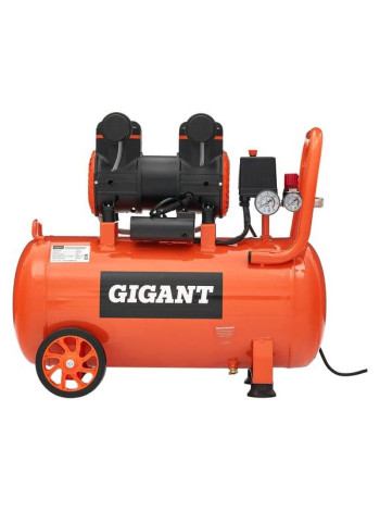 Безмасляный малошумный компрессор Gigant (50 л; 8 бар; 225 л/мин) GSWK-50/1400