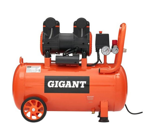 Безмасляный малошумный компрессор Gigant (50 л; 8 бар; 225 л/мин) GSWK-50/1400