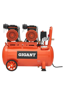 Безмасляный малошумный компрессор (50 л; 8 бар; 365 л/мин) Gigant GSWK-50/2800