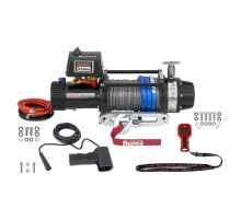 Лебёдка автомобильная электрическая RUNVA 24V 9500 lbs 4350 кг MAX влагозащищенная, комбинированный роспуск, синтетический трос EWB9500MAX-Q-SSRMAC24V