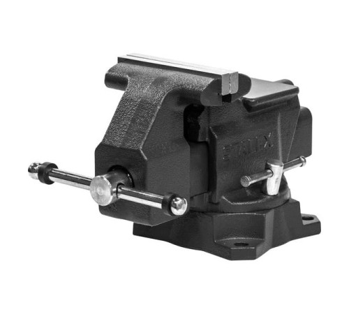 Слесарные тиски Stalex Кайман 114x100 мм, 210°, 7.9 кг D40