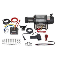 Электрическая лебёдка RUNVA 12V 18000 lbs влагозащищенная, стальной трос EWB18000S
