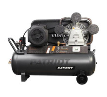 Компрессор Patriot KRX 950 L100 D, поршневой, ременной, масляный, 950 л/мин, 100 л, 10 бар, 5.5 кВт, 400 В 545302350
