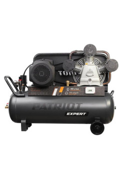 Компрессор Patriot KRX 950 L100 D, поршневой, ременной, масляный, 950 л/мин, 100 л, 10 бар, 5.5 кВт, 400 В 545302350