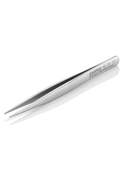 Пинцет прецизионный, нерж, 120 мм, гладкие прямые заострённые губки KNIPEX KN-922101