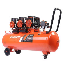 Компрессор поршневой безмасляный Patriot KDS 580 F100 (580 л/мин, 2.85 кВт, 8 бар, 100 л, 2800 об/мин, быстросъем + елочка) 526302499