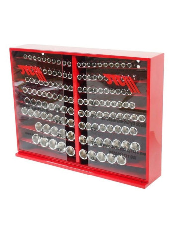 Набор шестигранных торцевых головок 1/2" 10-32мм в металлическом шкафу 137шт JTC-H4137